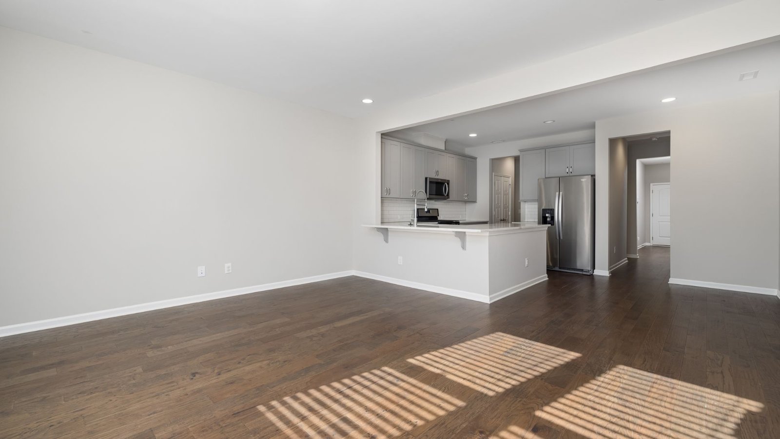 Freshly built home interior ready for post-construction cleanup